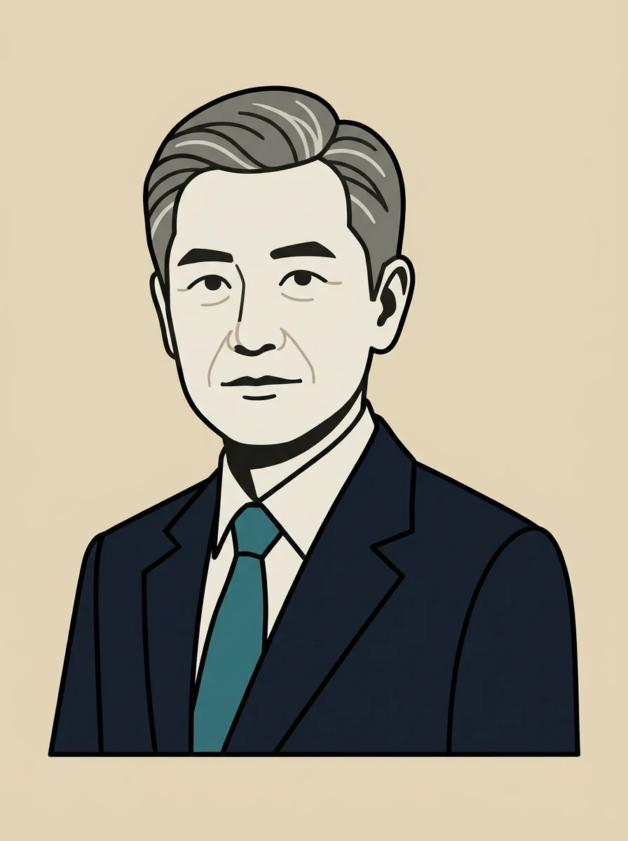법무법인 곧은결 대표변호사 초상 일러스트